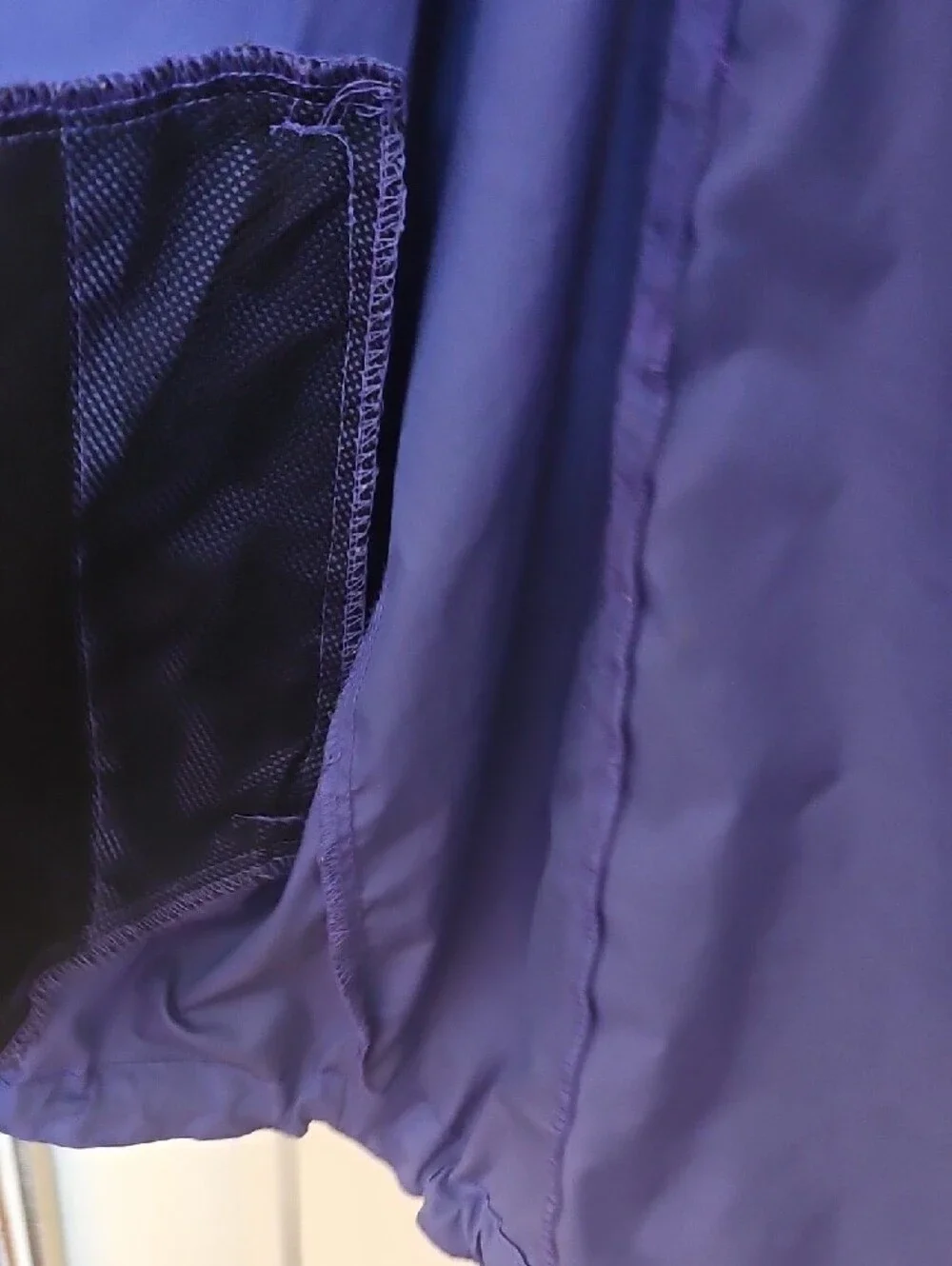 Prospirit Purple Zip-Up Windbreaker Jacket. FLAW